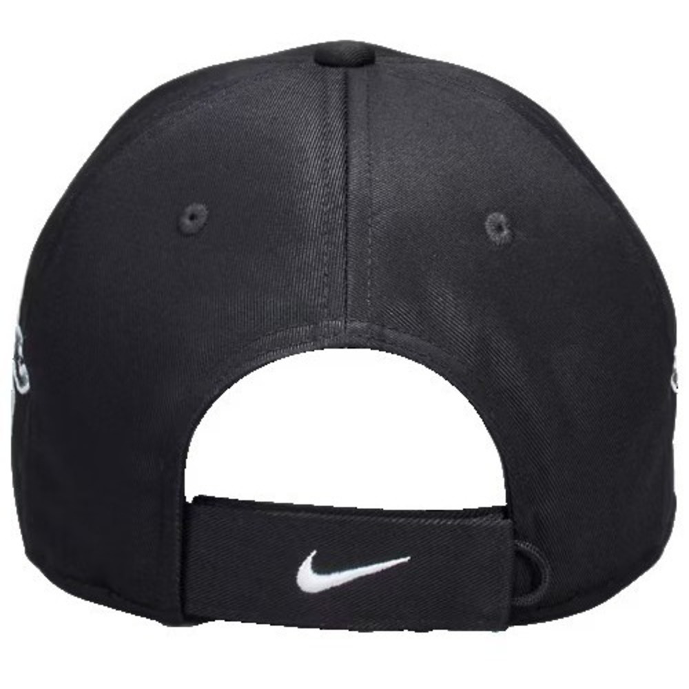 Nike Club Cap 2 Black Silver Flame Embroidered Hat IH9258-010 Men's M/L NWT - Picture 3 of 6